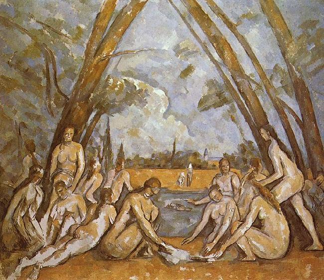 Paul Cezanne Badende oil painting image